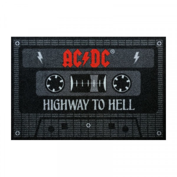 40 x 60 cm Fussmatte/alfombra-AC/DC-Tape-Highway to Hell 100970 nuevo! 