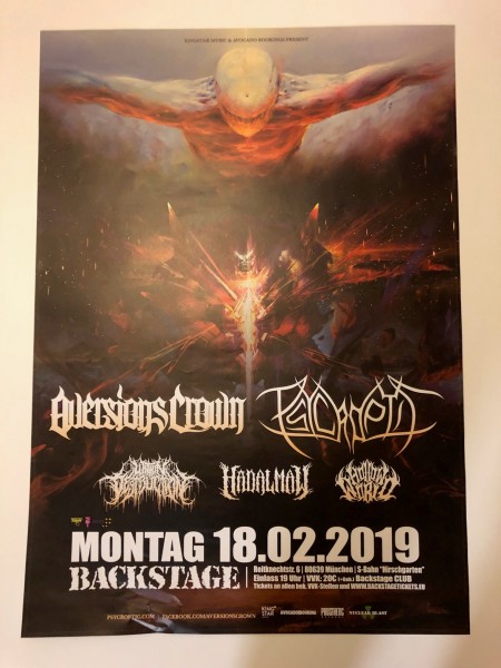 Konzert Plakat A1 München Backstage 18.2.2019