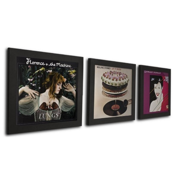 Play and Display Record Frame 3x (Black)