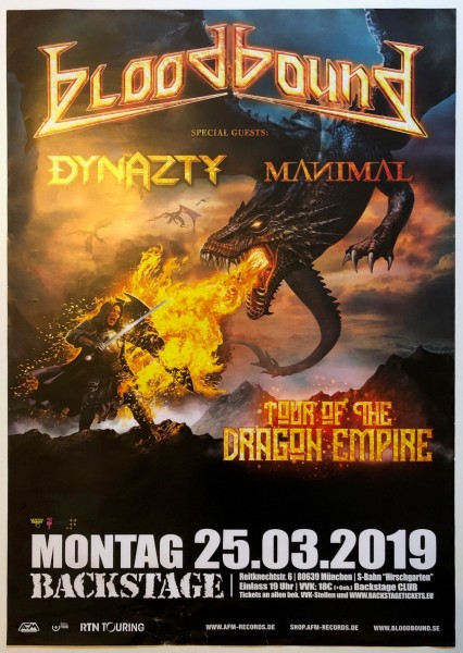 Konzert Plakat A1 Backstage München 25.3.2019