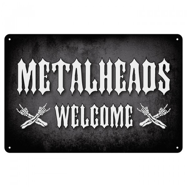 Metalheads Welcome (20x30 cm)