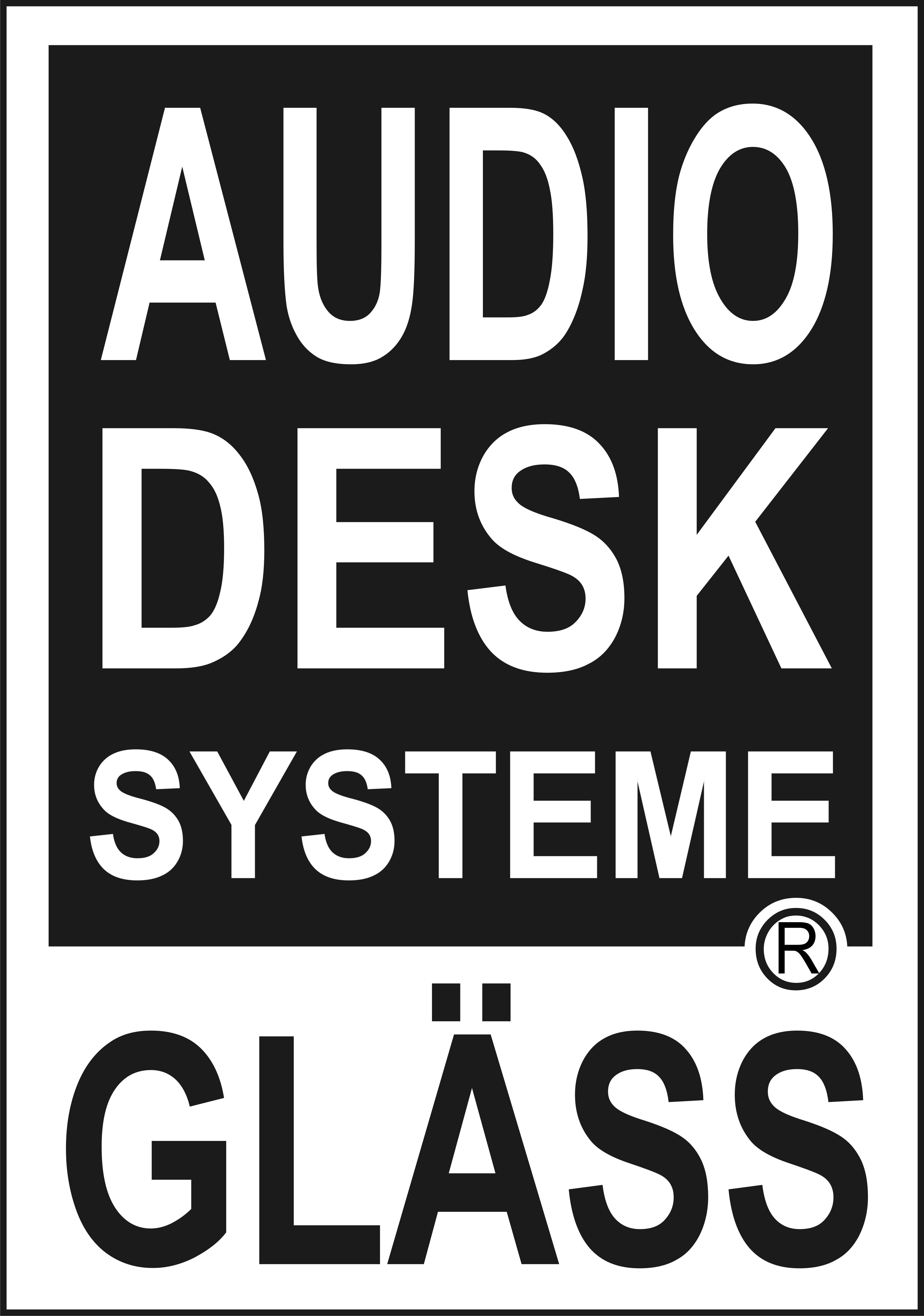 Audio Desk Systeme Gläss