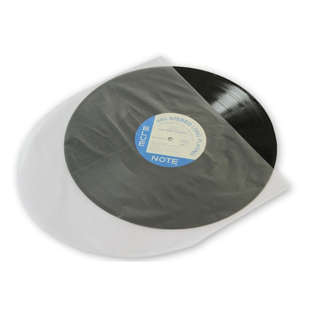 400 St LP Schallplatten Innenhüllen reinweiß mit Eckschnitt,90 gr. gefüttert 