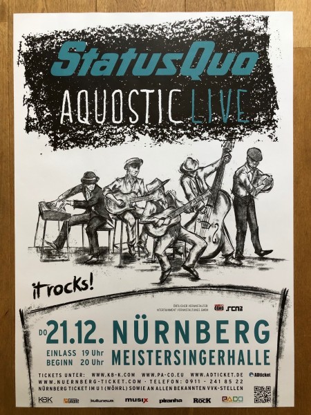 Konzert Plakat A1 Nürnberg 21.12.2017