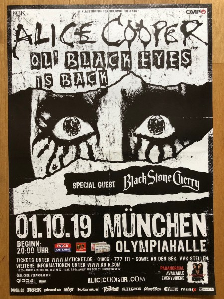 Konzert Plakat A1 München 01.10.2019