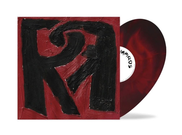 RR (Red &amp; Black Smoke Heart-Shaped Vinyl)