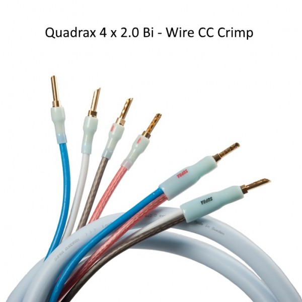 Quadrax 4 x 2.0 Bi - Wire (1 Paar / 3,0 m)