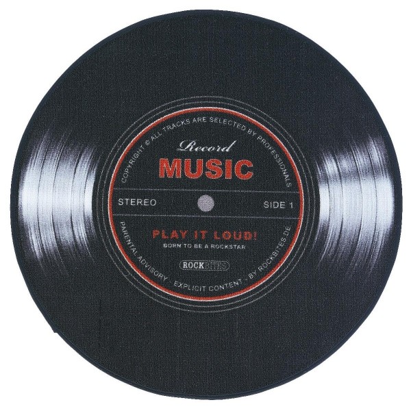 Vinyl Schallplatte 100875 Fussmatte / Teppich Record Music Play It Loud 100cm 